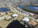 Wide aerial showcasing the property's waterfront access and surroundings at 649 Maltese Dr, Punta Gorda, FL 33950