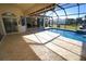 Spacious pool area with screened enclosure at 649 Maltese Dr, Punta Gorda, FL 33950