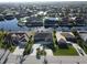 Aerial view of the house, showcasing its location and the surrounding neighborhood at 726 Macedonia Dr, Punta Gorda, FL 33950