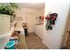 Laundry room with washer, dryer, and extra shelving at 726 Macedonia Dr, Punta Gorda, FL 33950
