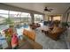 Spacious screened pool and patio area overlooking the canal at 726 Macedonia Dr, Punta Gorda, FL 33950