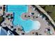 Aerial view of resort-style pool with lap lanes at 14224 Heritage Landing Blvd # 926, Punta Gorda, FL 33955