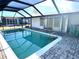 Inviting screened-in pool and patio area at 21062 Edgewater Dr, Port Charlotte, FL 33952