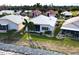 Aerial view of single-Gathering home with lake access at 26247 Stillwater Cir, Punta Gorda, FL 33955