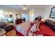 Spacious main bedroom with king bed and access to the bathroom at 26247 Stillwater Cir, Punta Gorda, FL 33955