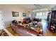 Living room with water view and access to patio at 26247 Stillwater Cir, Punta Gorda, FL 33955