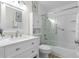 Updated bathroom with a bathtub, shower, and white vanity at 4000 Bal Harbor Blvd # 126, Punta Gorda, FL 33950