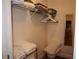 Well-organized closet with shelves and hanging rods at 4048 Oakview Dr # F2-3, Punta Gorda, FL 33980