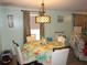 Dining room with round table, chairs, and floral tablecloth at 6546 Greenview Ct, North Port, FL 34287