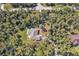 Bird's eye view of house nestled in lush green surroundings at 1811 Music Ln, North Port, FL 34286
