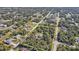 Aerial view showing home's location in a residential neighborhood at 1811 Music Ln, North Port, FL 34286