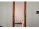 Small bathroom with a toilet and a colorful countertop at 2102 Palm Tree Dr, Punta Gorda, FL 33950