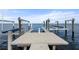 Large dock and boat lift at 2102 Palm Tree Dr, Punta Gorda, FL 33950