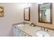 Double vanity bathroom with granite countertop at 3448 Nighthawk Ct, Punta Gorda, FL 33950