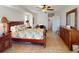 Bedroom with king-size bed and ample storage at 3448 Nighthawk Ct, Punta Gorda, FL 33950
