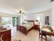 Spacious main bedroom with private access to the pool at 3448 Nighthawk Ct, Punta Gorda, FL 33950