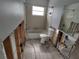 A bathroom undergoing complete renovation and repair at 1785 Elinor Pl, Englewood, FL 34223