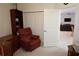 Home office with comfortable recliner and access to other rooms at 25115 Esmeralda Ct, Punta Gorda, FL 33955