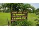 Burnt Store Lakes canoe and kayak launch sign for property owners at 17466 Fuego Ln, Punta Gorda, FL 33955