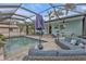 Spacious patio with seating and a refreshing pool at 509 W Olympia Ave, Punta Gorda, FL 33950