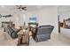 Living room with a view into the Primary bedroom at 14672 Sycamore Ct # 3622, Punta Gorda, FL 33955