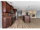 Kitchen with an island and stainless steel appliances at 1600 W Marion Ave # 234, Punta Gorda, FL 33950