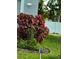 Landscaped front yard with colorful plants and green grass at 2201 Grand Flora Trl, Bradenton, FL 34208