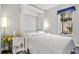 Guest bedroom with full-size bed and window at 240 W End Dr # 311, Punta Gorda, FL 33950