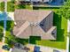 Aerial view of house and surrounding landscape at 2507 Hobblebrush Dr, North Port, FL 34289