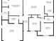 Floor plan showing a 3 bedroom, 2 bath house with garage at 5325 Cillette Ave, North Port, FL 34288