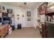 Home office with ample storage and Beatles-themed decor at 5325 Cillette Ave, North Port, FL 34288