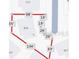 Property outline plat map showing property lines, and dimensions at 806 Hickory Ln, Bradenton, FL 34208
