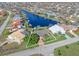 Aerial view highlighting house location at 1330 Appian Dr, Punta Gorda, FL 33950