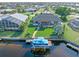 Aerial view of house, canal, and boat at 1330 Appian Dr, Punta Gorda, FL 33950