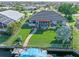 Aerial view showing house and backyard at 1330 Appian Dr, Punta Gorda, FL 33950