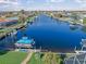 Wide view of canal with boats and houses at 1330 Appian Dr, Punta Gorda, FL 33950