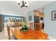Bright dining area with a wooden table and kitchen views at 1330 Appian Dr, Punta Gorda, FL 33950