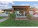 Covered patio with seating area and view of the water at 1330 Appian Dr, Punta Gorda, FL 33950
