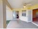 Patio with access to the interior living area and the backyard at 158 Eppinger Dr, Port Charlotte, FL 33953