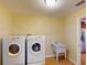 Laundry room with washer, dryer, and utility sink at 158 Eppinger Dr, Port Charlotte, FL 33953