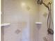 Clean shower with tiled walls and built-in shelves at 158 Eppinger Dr, Port Charlotte, FL 33953