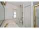 Bathroom includes a toilet, sink, shower, and linen closet at 3262 Steadman St, Punta Gorda, FL 33980