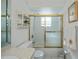 Clean bathroom with a shower/tub combo and updated vanity at 3262 Steadman St, Punta Gorda, FL 33980