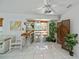 Home bar with bar stools and room divider at 3262 Steadman St, Punta Gorda, FL 33980
