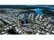 Aerial view of large waterfront community at 368 Catamaran Ct, North Port, FL 34287