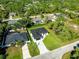 An aerial view of the property in a residential neighborhood at 4301 Marcella Ter, North Port, FL 34286