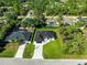 Aerial view of the property and surrounding neighborhood at 4301 Marcella Ter, North Port, FL 34286