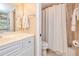 Clean bathroom with a shower/tub, toilet, and vanity at 150 Harborside Ave # 313, Punta Gorda, FL 33950
