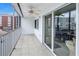 Private screened balcony with sliding glass doors and a view at 150 Harborside Ave # 313, Punta Gorda, FL 33950