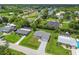 Aerial view of the house and surrounding neighborhood at 18854 Ackerman Ave, Port Charlotte, FL 33948